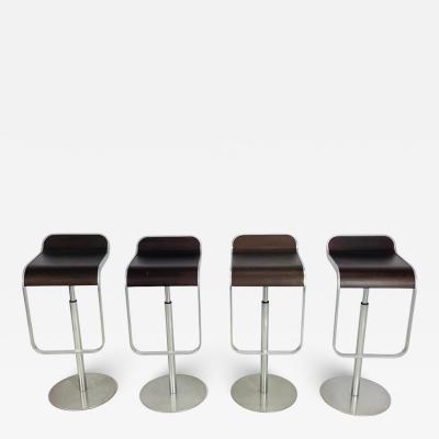  LaPalma Set of 4 Lem Counter Bar Stools by Shin Tomoko Azumi for LaPalma Italy 2000