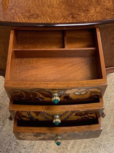  Lahalle et Levard Lahalle et Levard side table small cabinet with marquetry drawers