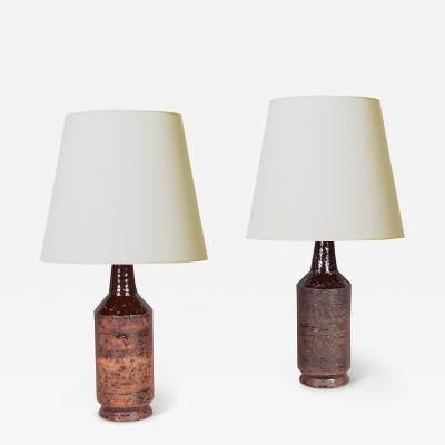  Laholm Keramik Duo of Table Lamps by Laholm Keramik