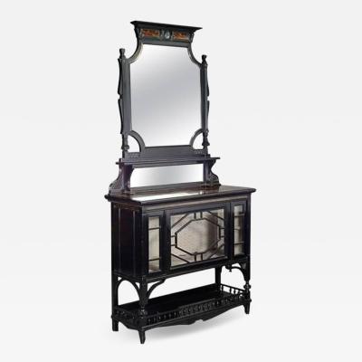  Lambs of Manchester Lamb of Manchester An Aesthetic Movement Ebonized Coromandel Side Cabinet