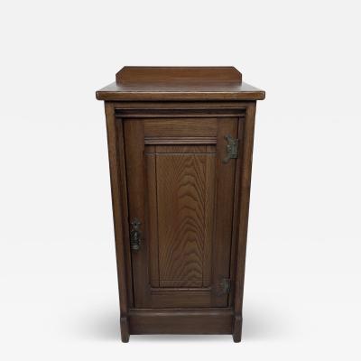  Lambs of Manchester Lambs of Manchester A Gothic Revival Bedside Cabinet with Carved Floral Details