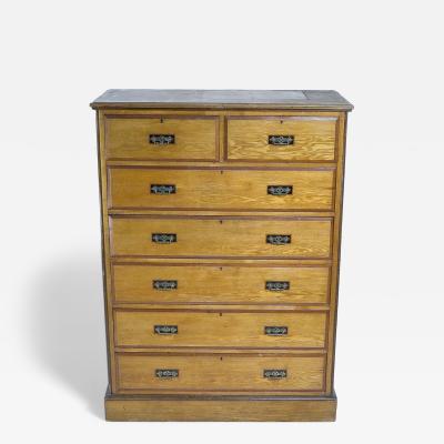  Lambs of Manchester Lambs of Manchester Attributed a Rare Aesthetic Movement Tall Chest of Drawers