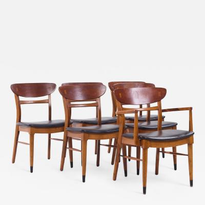  Lane Acclaim Lane Acclaim Mid Century Walnut Dining Chairs Set of 6