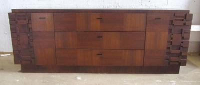  Lane Furniture American Modern Mahogany Dresser Lane