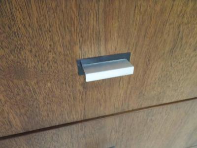  Lane Furniture Handsome American Brutalist Modern Sculptural Walnut Credenza Mid Century