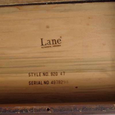  Lane Furniture Lane Walnut and Burl Cabinet