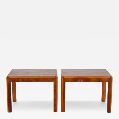  Lane Furniture Mid Century Lane Parson Style End Side Tables Pair