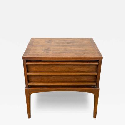  Lane Furniture Mid Century Lane Rhythm Series Walnut Nightstand End Table