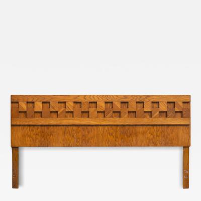  Lane Furniture Monumental Lane Furniture King Size 80 Staccato Cubist Headboard in Oak