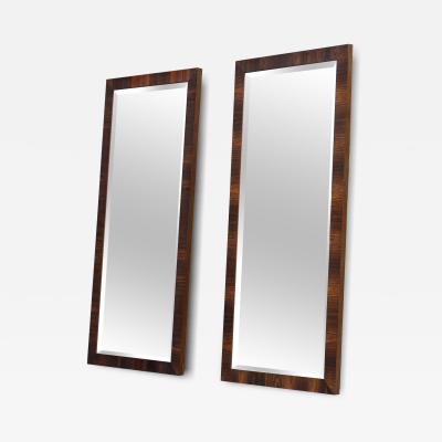  Lane Furniture Pair Uncommon Lane Altavista Rosewood Wall Mounted Bevelled Mirrors 47x21