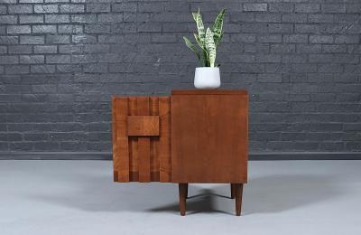 Lane Furniture Single Mid Century Brutalist Modern Staccato Night Stand by Lane