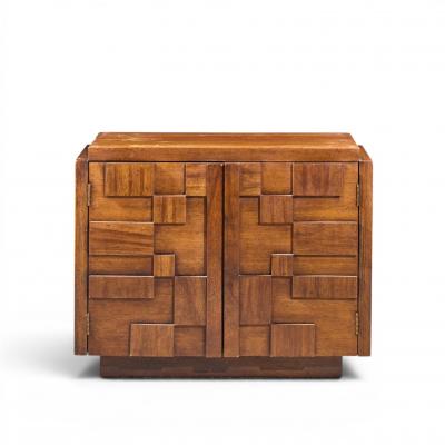  Lane Staccato Lane Staccato Brutalist Mid Century Nightstands Pair