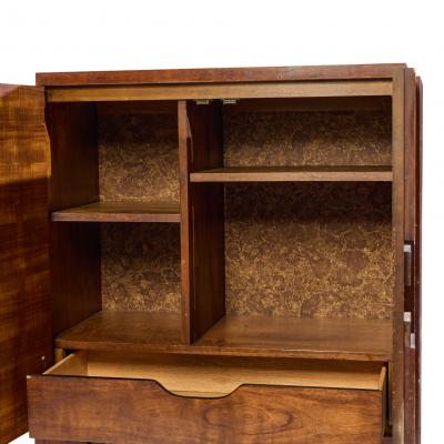  Lane Staccato Lane Staccato Brutalist Mid Century Walnut Armoire Dresser