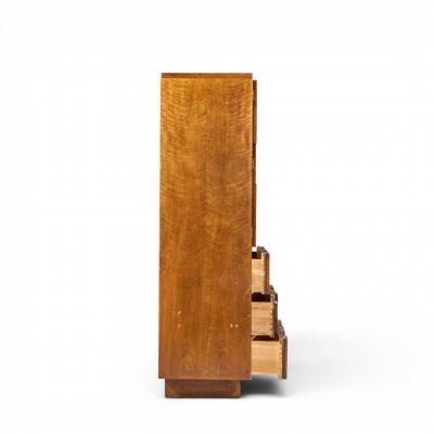  Lane Staccato Lane Staccato Brutalist Mid Century Walnut Armoire Dresser