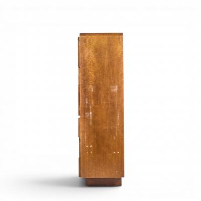  Lane Staccato Lane Staccato Brutalist Mid Century Walnut Armoire Dresser