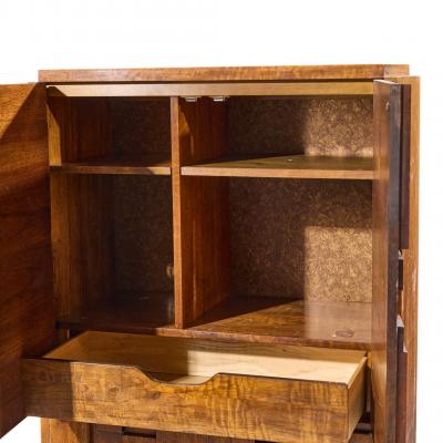  Lane Staccato Lane Staccato Brutalist Mid Century Walnut Armoire Dresser