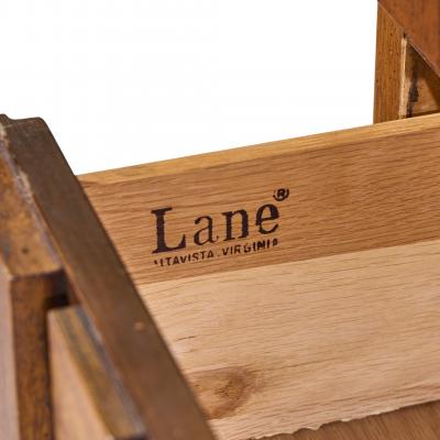  Lane Staccato Lane Staccato Brutalist Mid Century Walnut Armoire Dresser