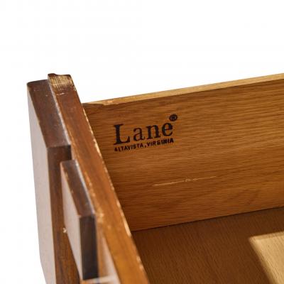  Lane Staccato Lane Staccato Brutalist Mid Century Walnut Armoire Dresser