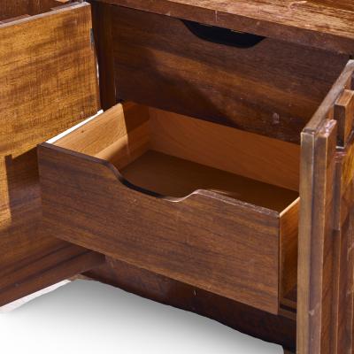  Lane Staccato Lane Staccato Brutalist Mid Century Walnut Lowboy Dresser