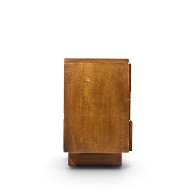  Lane Staccato Lane Staccato Brutalist Mid Century Walnut Lowboy Dresser