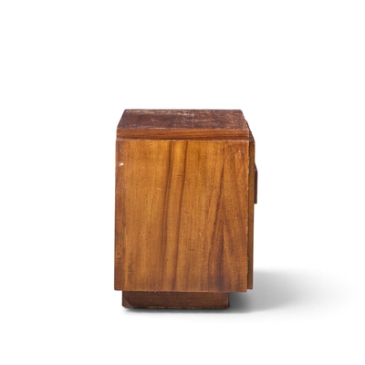  Lane Staccato Lane Staccato Brutalist Mid Century Walnut Nightstands Pair