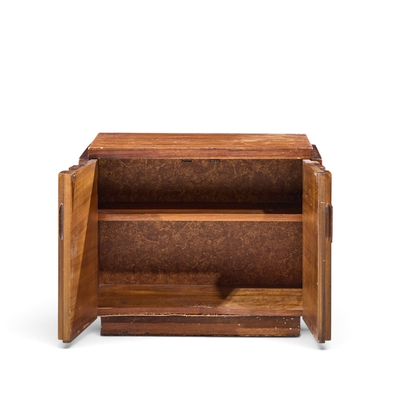  Lane Staccato Lane Staccato Brutalist Mid Century Walnut Nightstands Pair