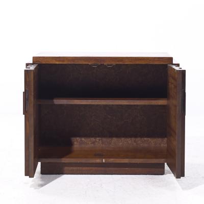  Lane Staccato Lane Staccato Mid Century Brutalist Walnut Nightstands Pair