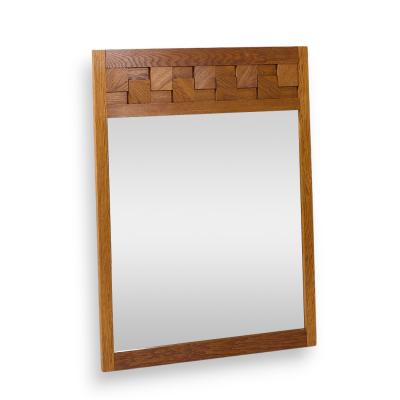  Lane Staccato Lane Staccato Mid Century Oak Brutalist Mirror
