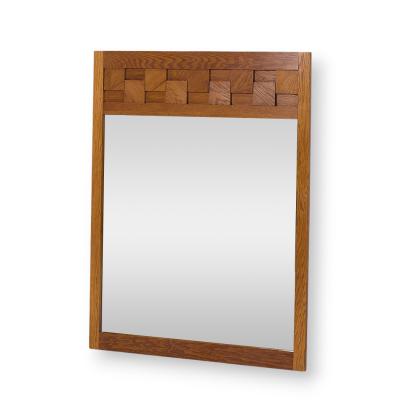  Lane Staccato Lane Staccato Mid Century Oak Brutalist Mirror