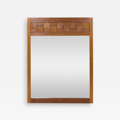  Lane Staccato Lane Staccato Mid Century Oak Brutalist Mirror