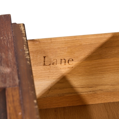  Lane Staccato Lane Staccato Mid Century Walnut Brutalist Lowboy Dresser