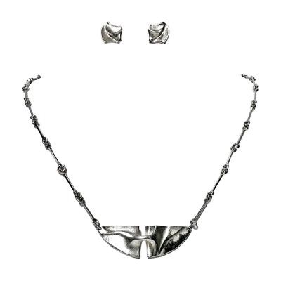  Lapponia Lapponia Sterling Necklace and Earrings Finland C 1978