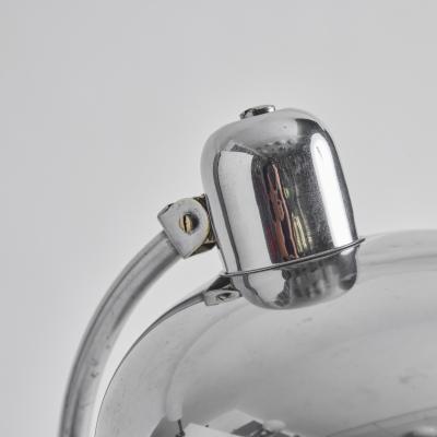  Lariolux 1940s Giovanni Michelucci Chrome Ministerial Table Lamp for Lariolux