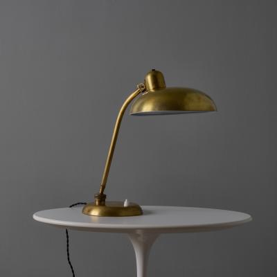  Lariolux 1940s Giovanni Michelucci Patinated Brass Ministerial Desk Lamp for Lariolux