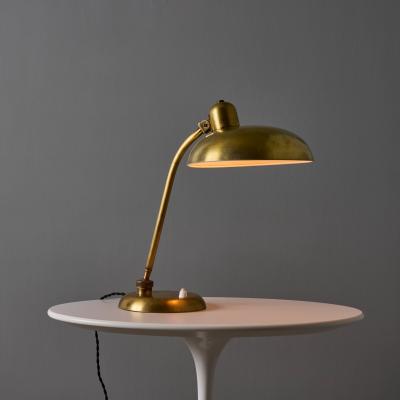  Lariolux 1940s Giovanni Michelucci Patinated Brass Ministerial Desk Lamp for Lariolux