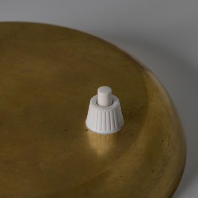  Lariolux 1940s Giovanni Michelucci Patinated Brass Ministerial Desk Lamp for Lariolux