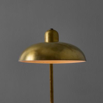  Lariolux 1940s Giovanni Michelucci Patinated Brass Ministerial Desk Lamp for Lariolux