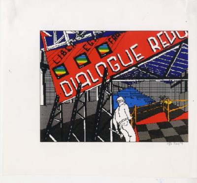  Laszlo Rajk Apple computer graphic 1988
