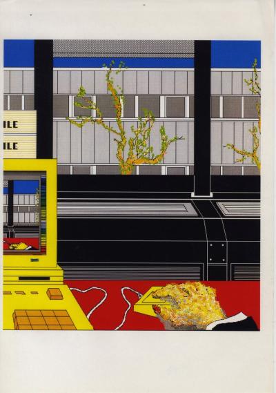  Laszlo Rajk Apple computer graphic Paris 1988