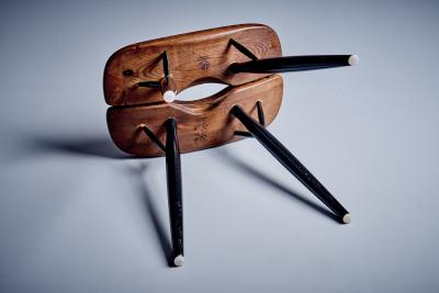  Laukaan Puu Pirkka Stool by Ilmari Tapiovaara for Laukaan Puu