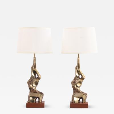  Laurel Lamp Company A Pair of Laurel Table Lamps by Richard Barr c 1970