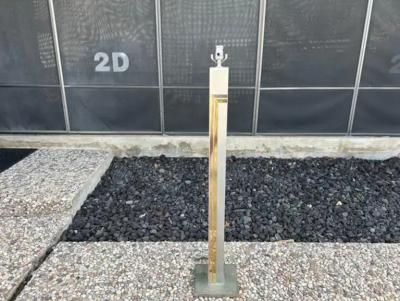  Laurel Lamp Company Brushed Stainless Steel Floor Lamp By Pierre Cardin For Laurel