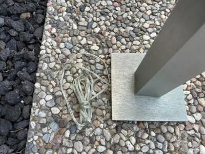  Laurel Lamp Company Brushed Stainless Steel Floor Lamp By Pierre Cardin For Laurel