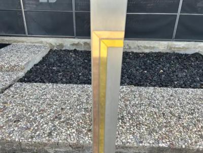  Laurel Lamp Company Brushed Stainless Steel Floor Lamp By Pierre Cardin For Laurel