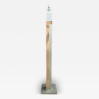  Laurel Lamp Company Brushed Stainless Steel Floor Lamp By Pierre Cardin For Laurel