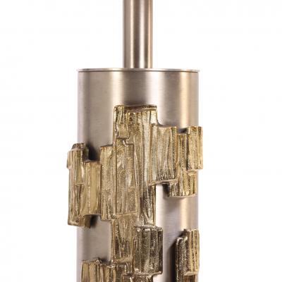  Laurel Lamp Company Brutalist Metal Table Lamp by Laurel Lamp Company