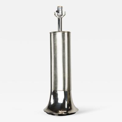  Laurel Lamp Company Chrome and Brushed Aluminum Table Lamp by Laurel