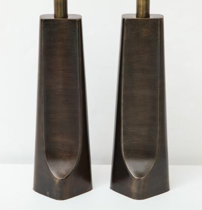  Laurel Lamp Company Laurel Aged Bronze Modernist Lamps