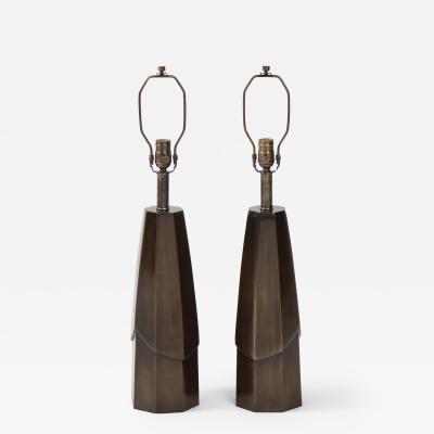  Laurel Lamp Company Laurel Faceted Dark Bronze Lamps