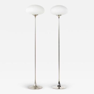  Laurel Lamp Company Laurel Lamp Company Mid Century Stainless Steel Tulip Floor Lamp Pair